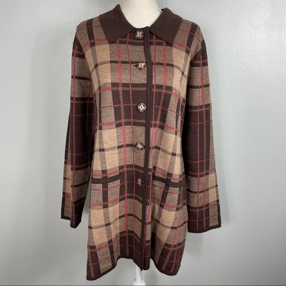 Pendleton Sweaters - Pendleton || Plaid Merino Wool Sweater